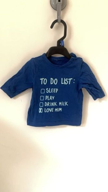 Tee shirt garçon taille 1 mois