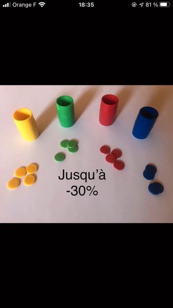 Jeux de trie couleur comptage type Montessori jeux jouet calcul mathématique math couleur