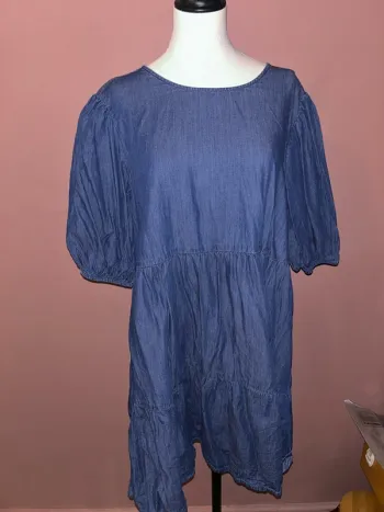 Robe courte en jean