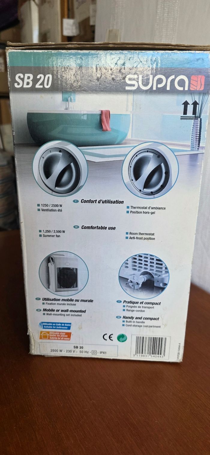 Radiateur soufflant mobile neuf - photo numéro 3