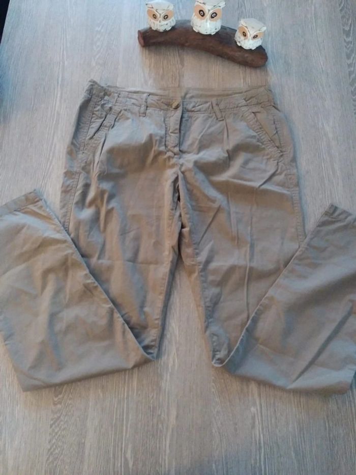 Pantalon nafnaf beige taille 42 - photo numéro 1