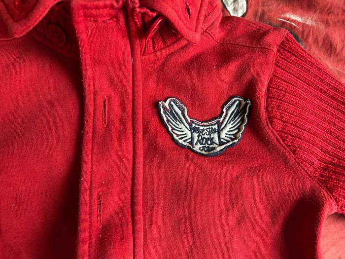 Veste rouge à zip et bouton nky 6 ans - photo numéro 2