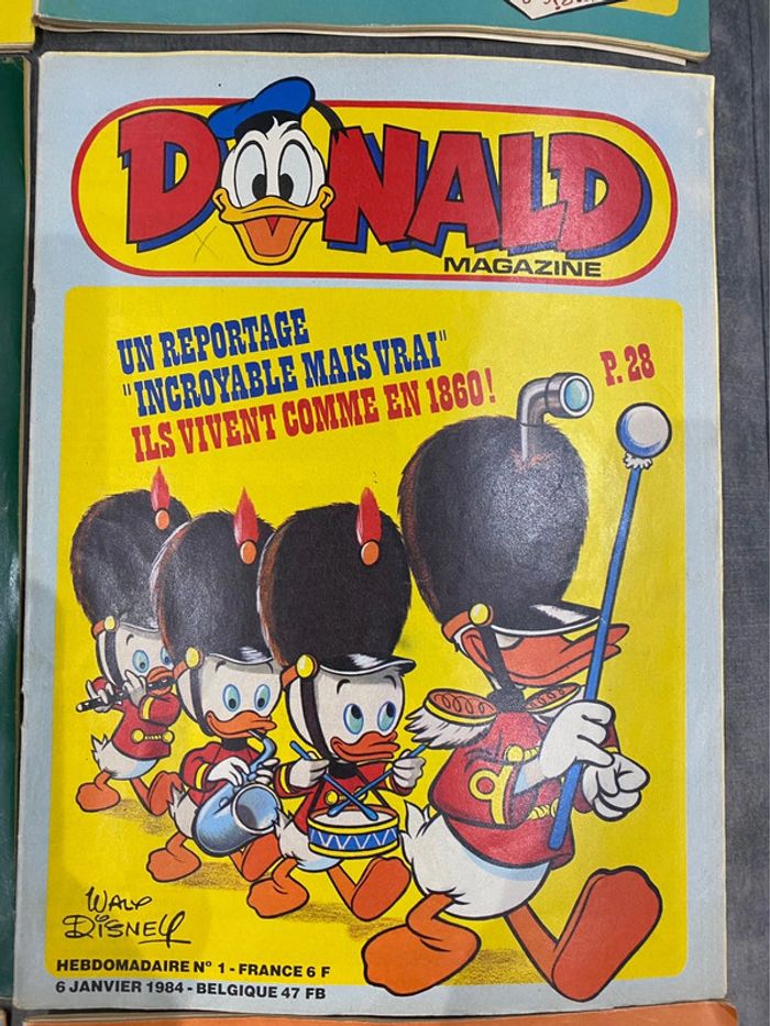 Lot de 9 donald magazine numéros: 50,12,42,1,18,51,19,13,36 - photo numéro 5