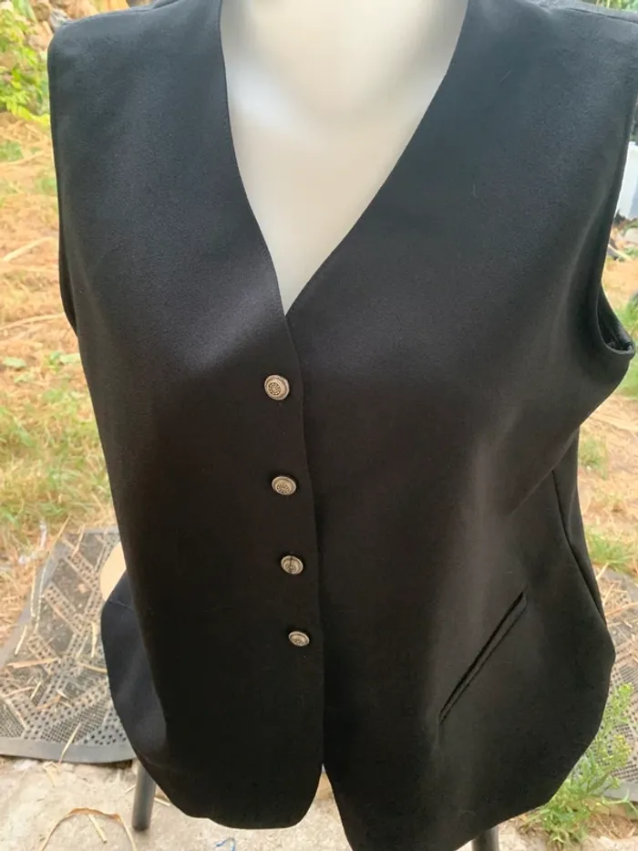 Veston vintage sans manches gilet Adèle Joris 40-42