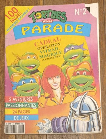 Ancien magazine Tortues ninja Parade N°2 Années 90 vintage
