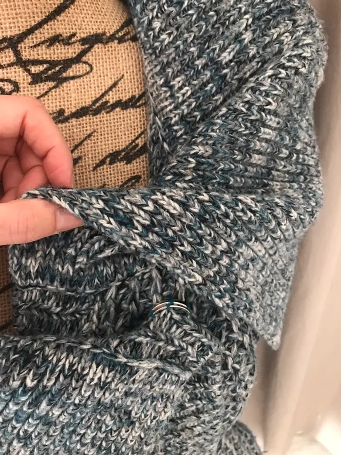 Gilet hiver laine sans manches avec ceinture - photo numéro 2