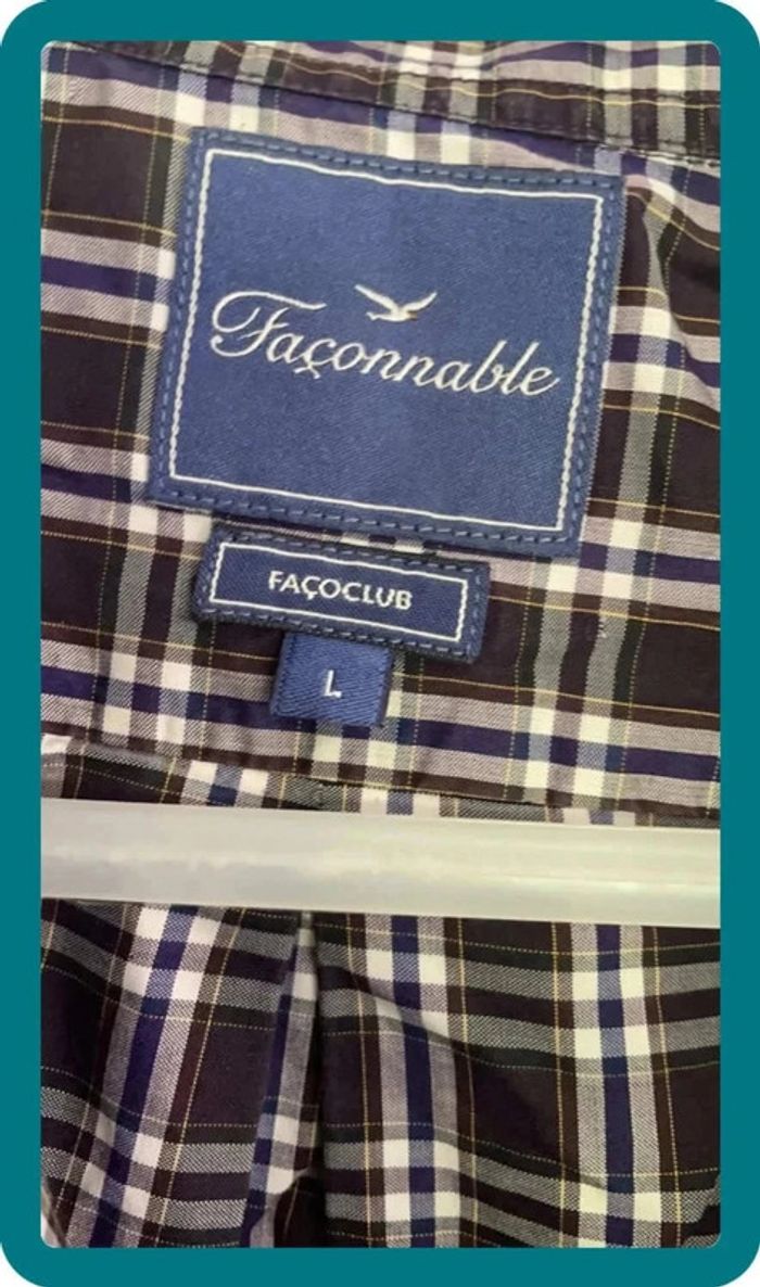 Chemise carreaux violet - photo numéro 2