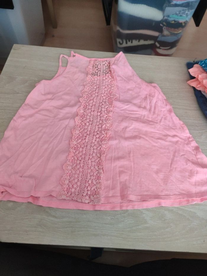 Débardeur rose dentelle dos zara - photo numéro 2