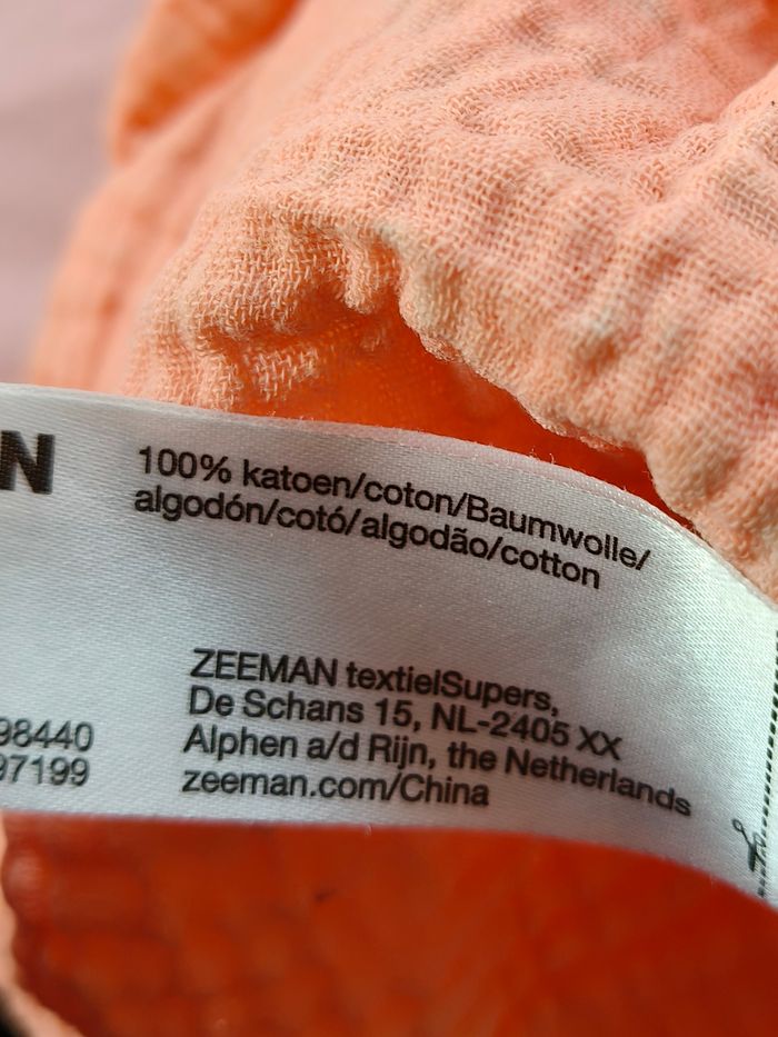 Robe sans manches fille Zeeman orange fleurs 122-128 cm - photo numéro 5