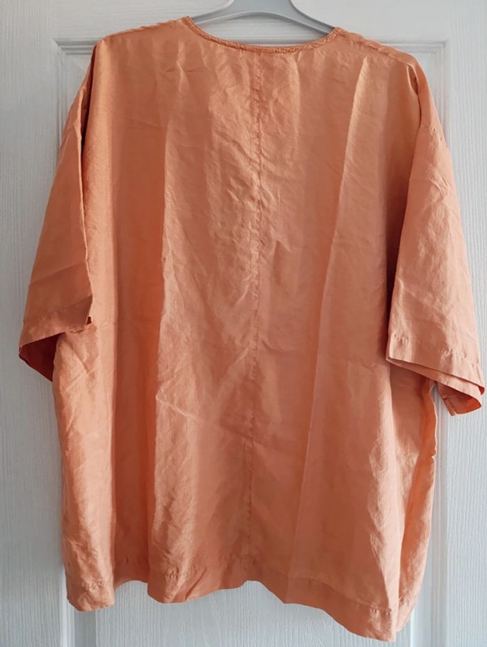 Chemise en soie safran - Le Comte - Taille 36 - photo numéro 4