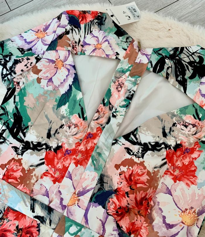 Robe neuve satinée imprimée floral - photo numéro 3
