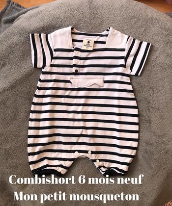 Combishort 6 mois mon petit mousqueton