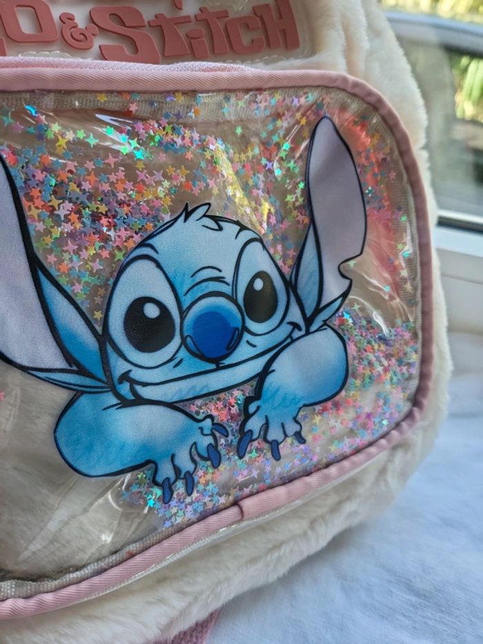 Sac à dos doux peluche stitch maternelle rentrée - photo numéro 2