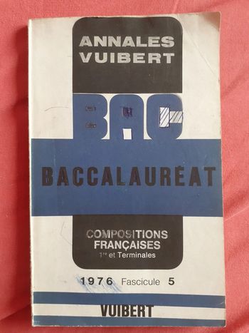 Annales du baccalauréat, année 1976