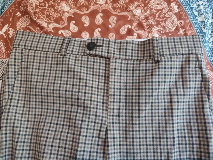 Pantalon fait main 🍂 à carreaux - photo numéro 2
