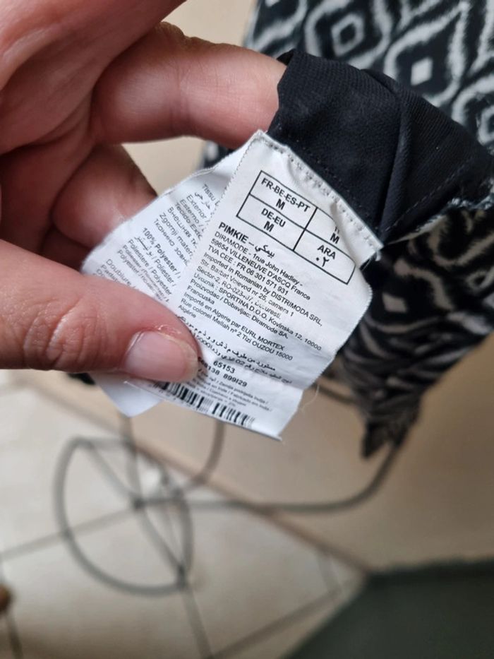 Débardeur transparent noir et crème - photo numéro 3