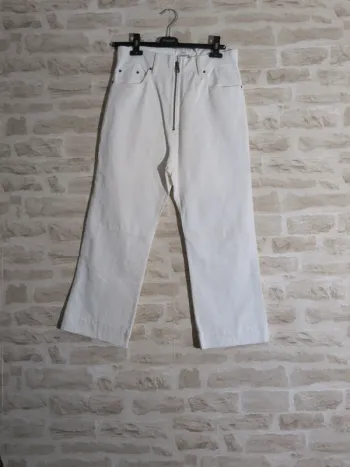 Pantalon blanc Mango Special Comited Collection - Taille 36 - Coton & Lin - Neuf avec étiquette