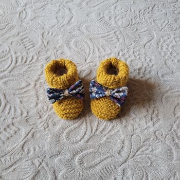 Chaussons tricot 0/3mois