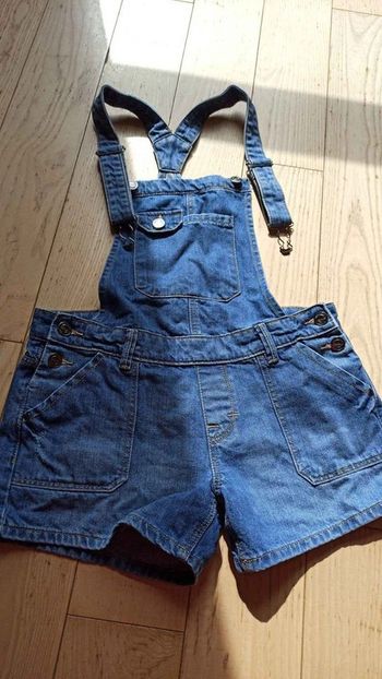 salopette short en jean taille 34 CREEKS