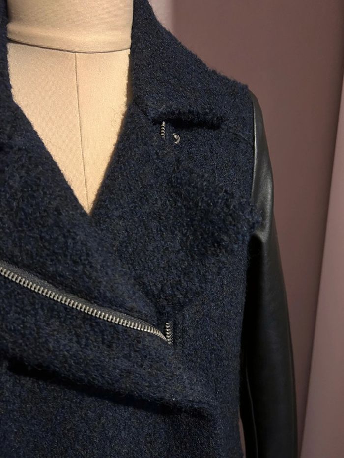 Manteau bleu marine et noir Camaïeu - photo numéro 2