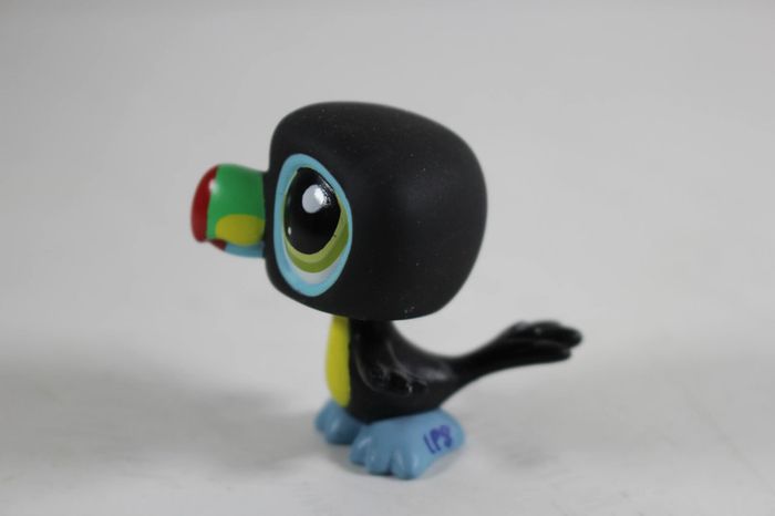 LPS Littlest Pet Shop 1396 Toucan Noir et Bleu - photo numéro 2