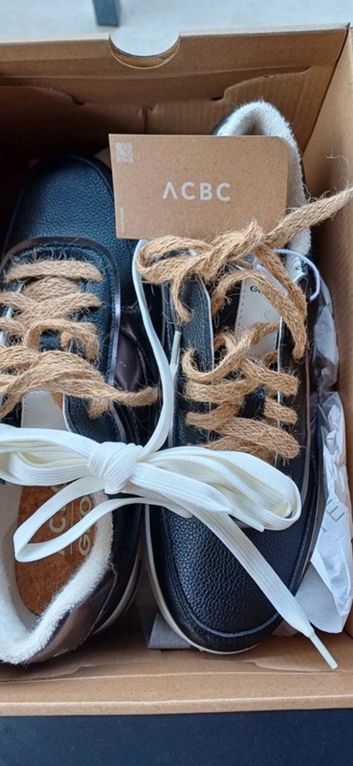 Paire de baskets sneakers geox jaysen noires pointure 37 - photo numéro 2