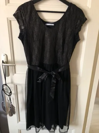 Robe en tulle noir GEMO t.l