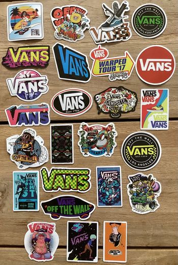 25 Stickers Vans