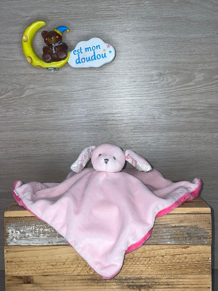 JAC67 doudou lapin 🐰 réversible oiseau 🐦 JACADI