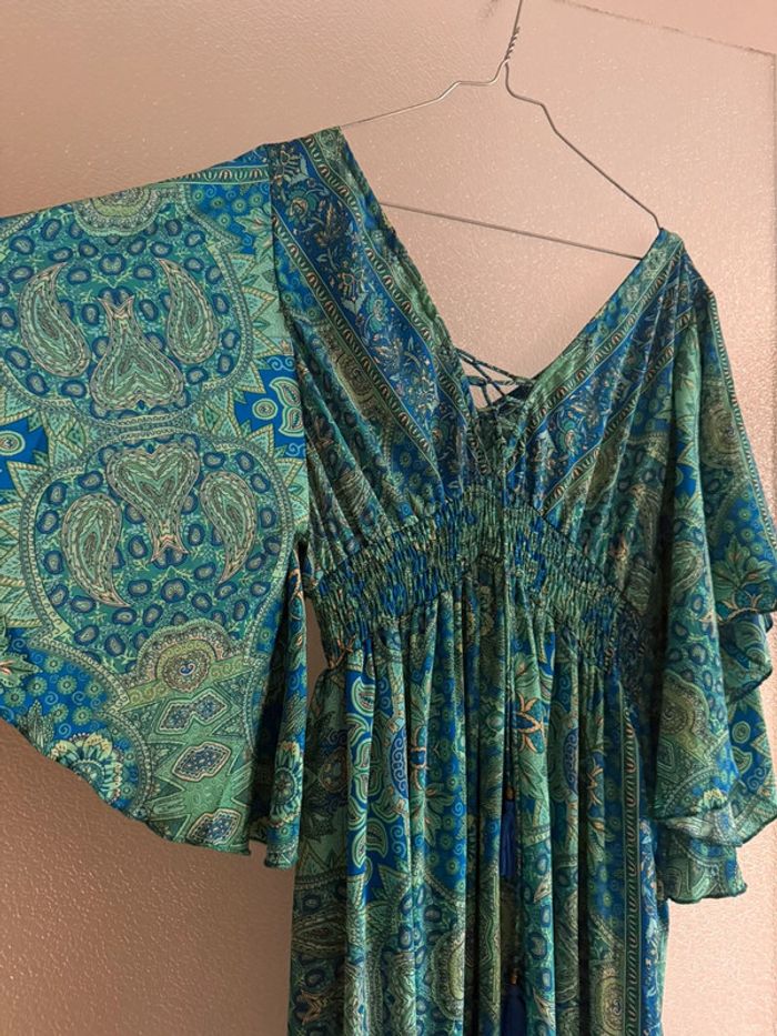 Robe bohème verte/bleu - photo numéro 10