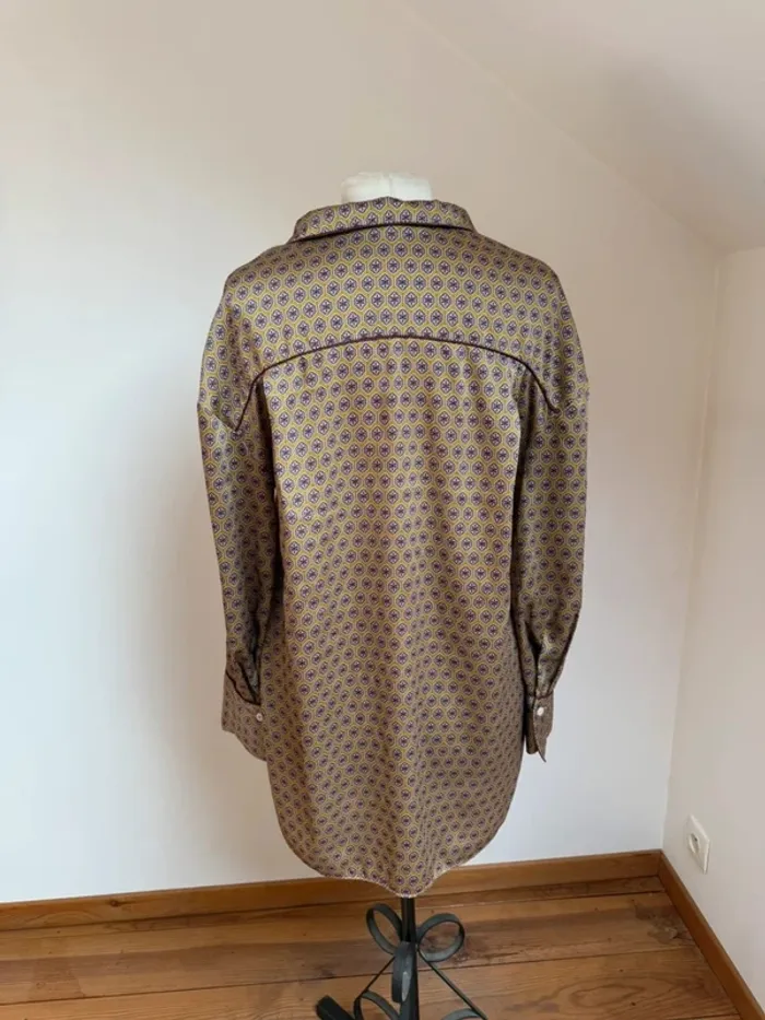 Superbe Chemise fluide satinée longue Zara neuve 🌸 S 36 - photo numéro 6