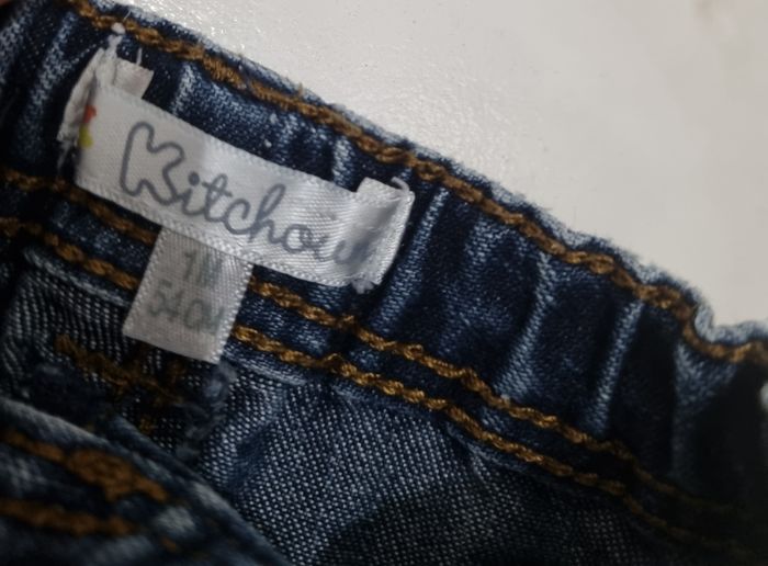 pantalon en jean bleu garçon kitchoun taille 1 mois - photo numéro 2