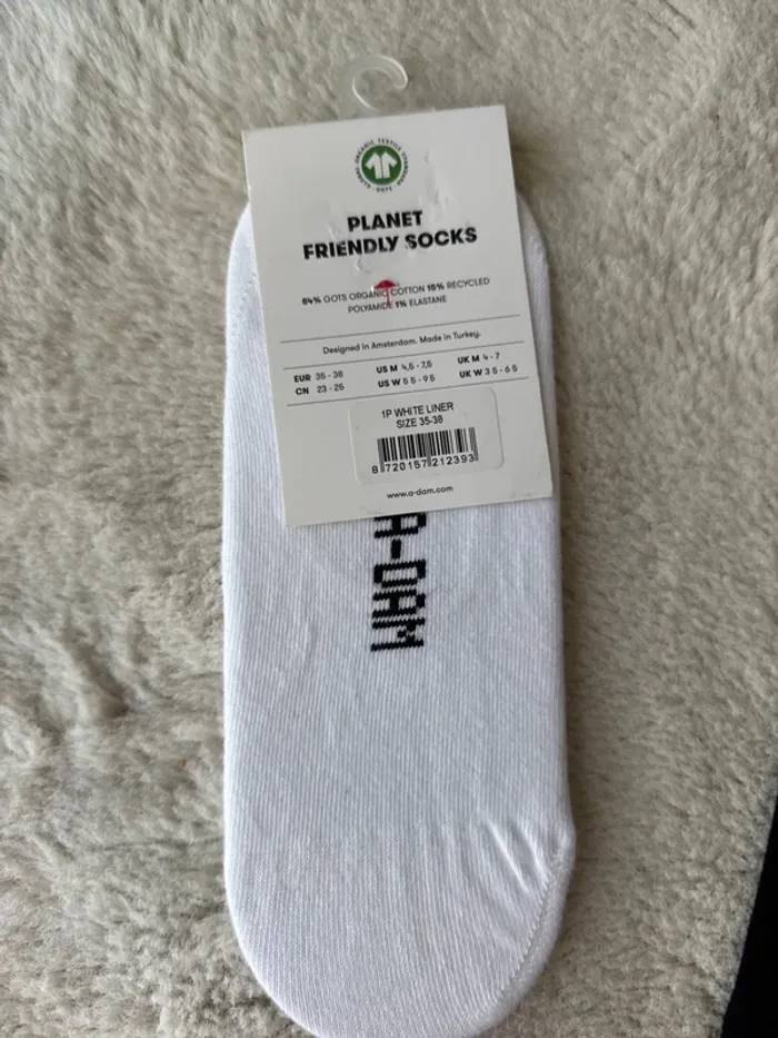 🧦Lot Socks- T35 a 38- neuf avec étiquette- blanc et noir - photo numéro 2