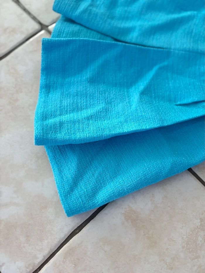 Jupe short Zara - bleu vif - en très bon état - taille S/36 - - photo numéro 2
