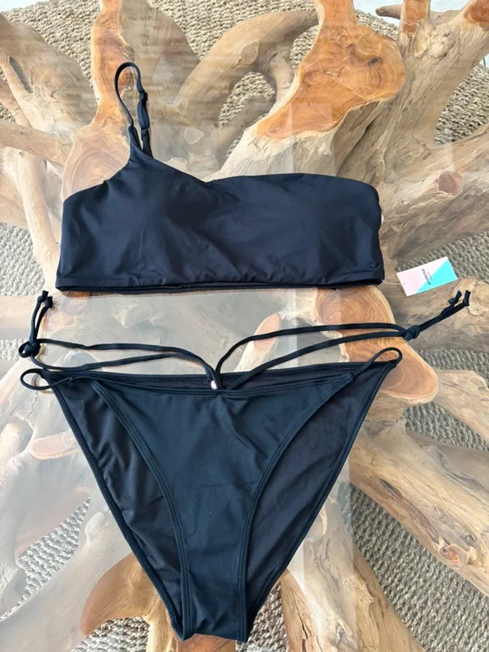 Maillot de bain 2 pièces Ardene noir femme