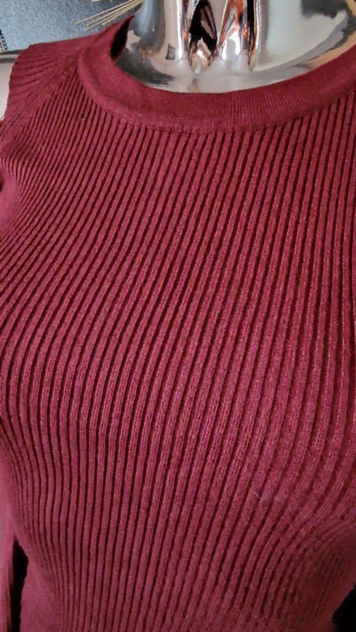 Robe Pull bordeaux - photo numéro 2