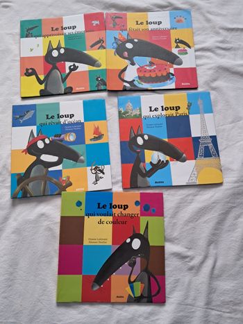 Lot 5 livres le loup qui 