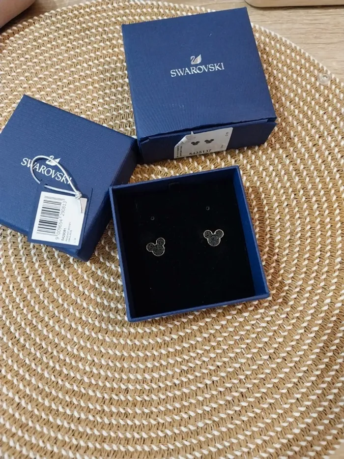 Boucle d'oreilles Mickey Swarovski