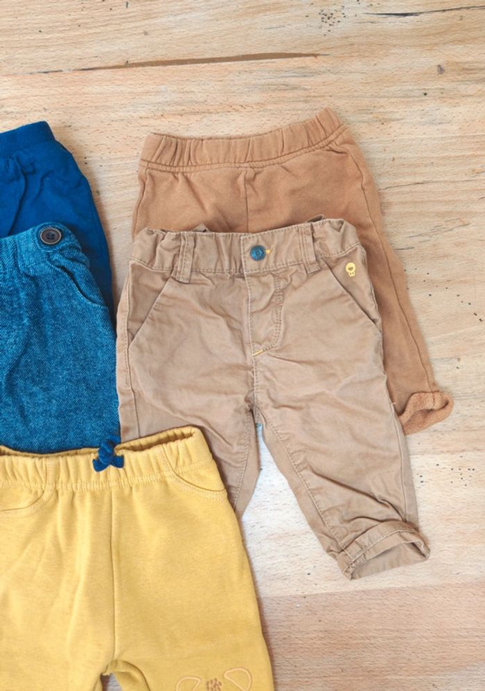 Lot de 5 pantalons 3 mois - photo numéro 3