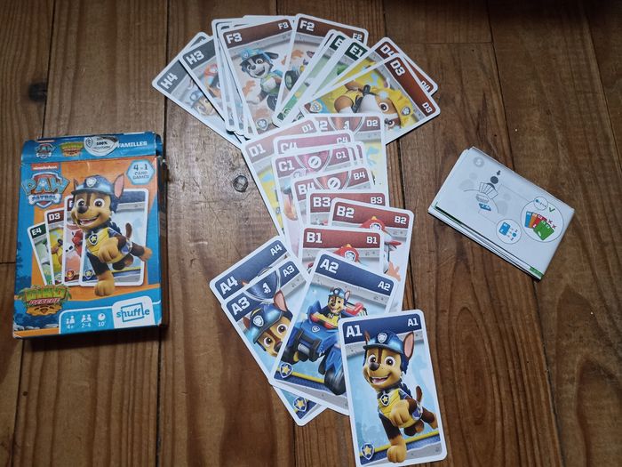 Jeu de cartes 4 en 1 pat patrouille - photo numéro 3