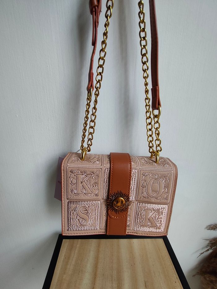 Sac Bandoulière brodé cognac - photo numéro 10