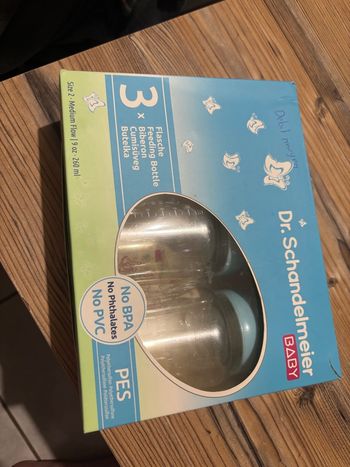 Coffret 3 biberon débit moyen 