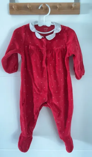 Pyjama velours bébé fille