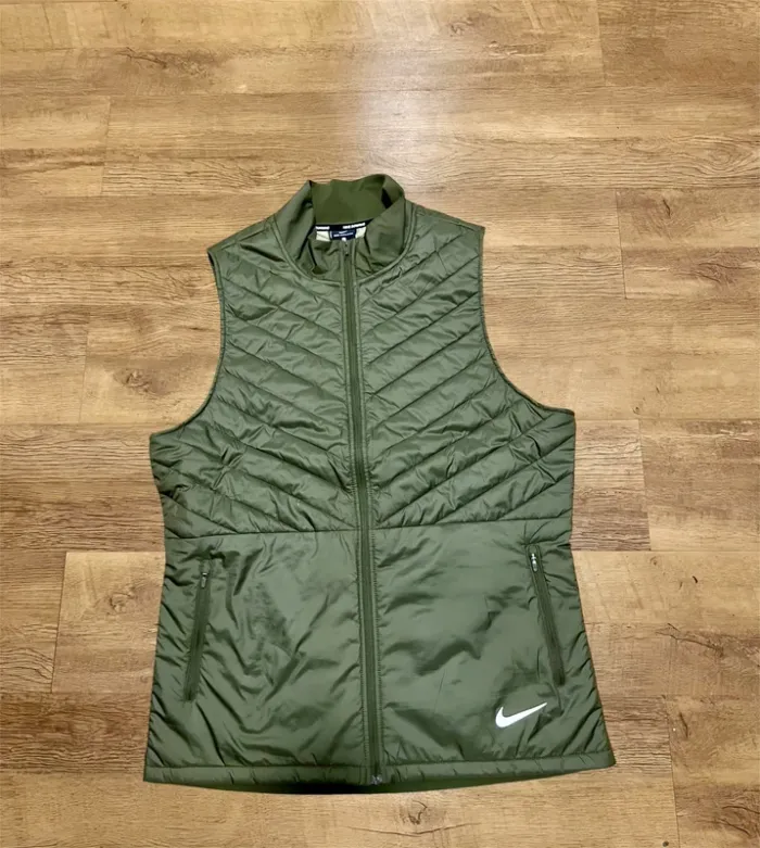 Veste sans manche Nike running vert kaki taille L
