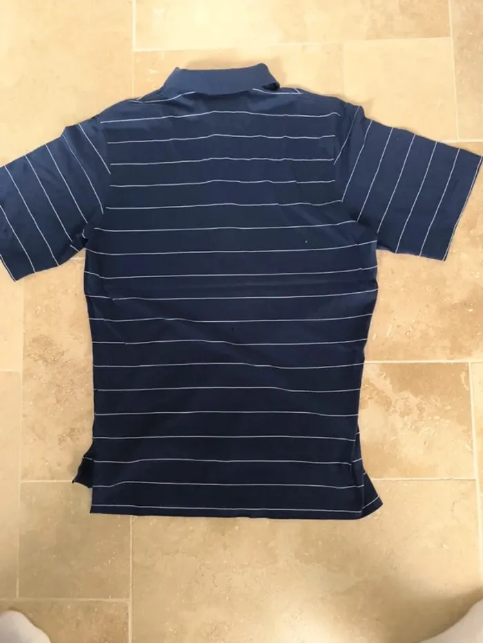 Polo Ralph Lauren homme taille L golf pima excellent état sauf petit trou au dos - marine logo col - photo numéro 10