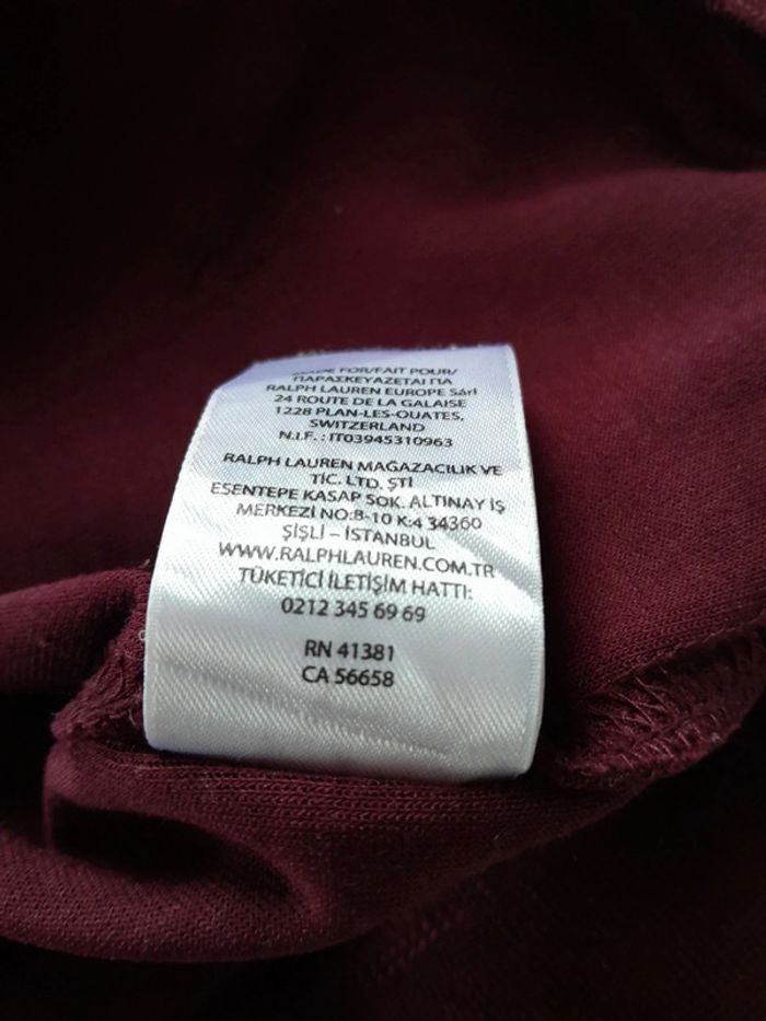 Sweat capuche polo ralph lauren brodé Pink pony xl - photo numéro 9