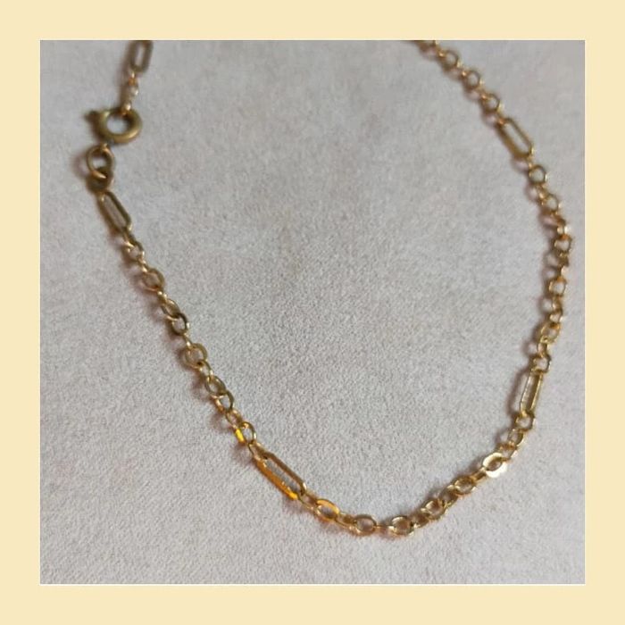 Bracelet de cheville doré vintage – Chaînette fine et élégante - photo numéro 6