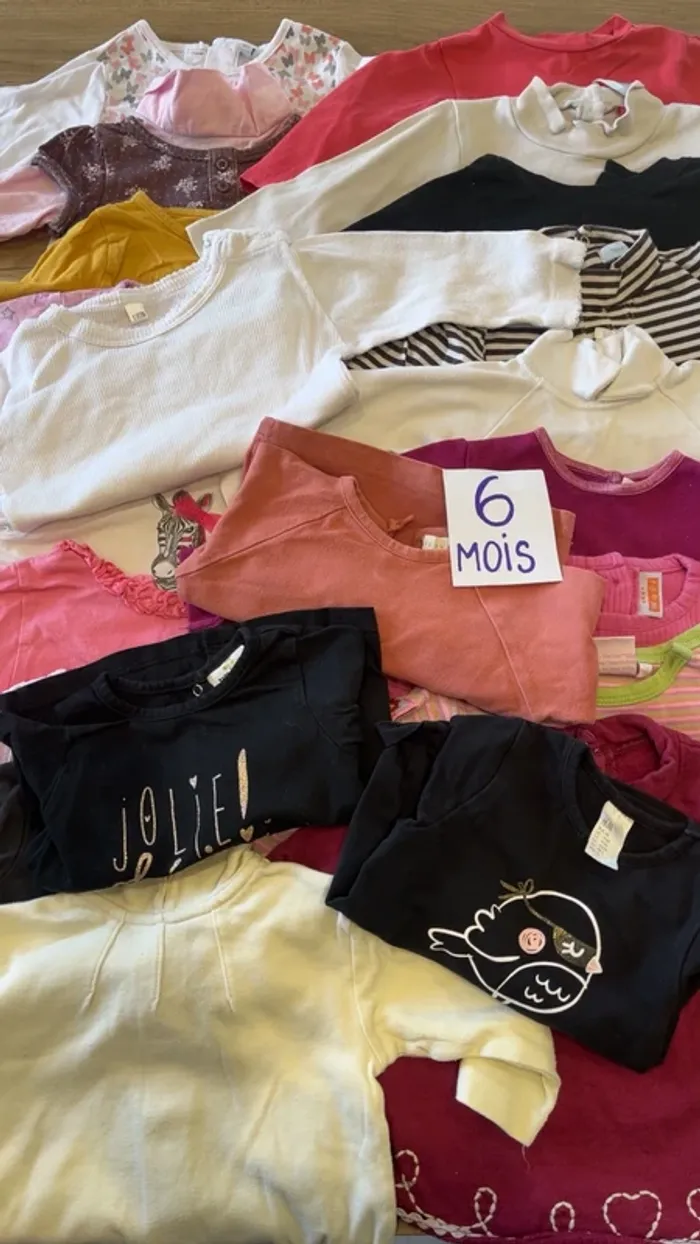 Lot pull léger fille 6 mois