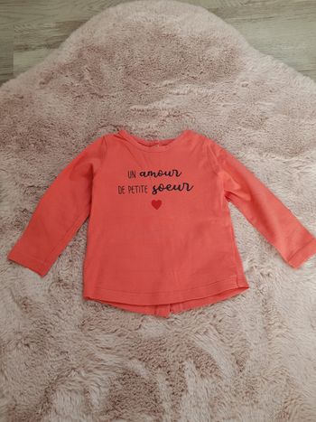 Haut manches longues fille 6 mois