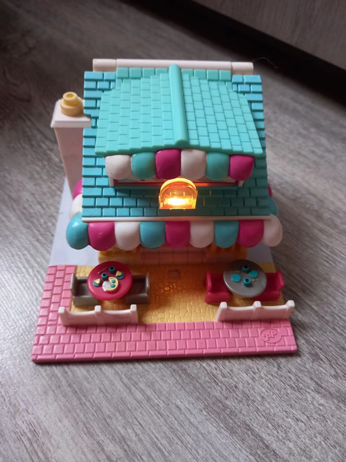 polly pocket restaurant pizza avec personnage - photo numéro 2